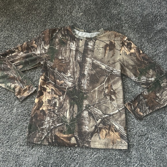 RedHead Shirt Mens Medium Brown Camo Long Sleeve Hunting Outdoor Performance - Picture 2 of 14